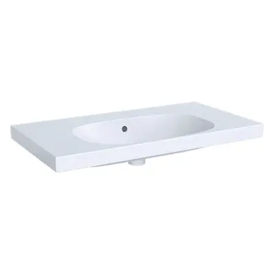 Geberit Acanto - Umyvadlo 900x482 mm, bez otvoru pro baterii, s přepadem, s KeraTect, bílá 500.6