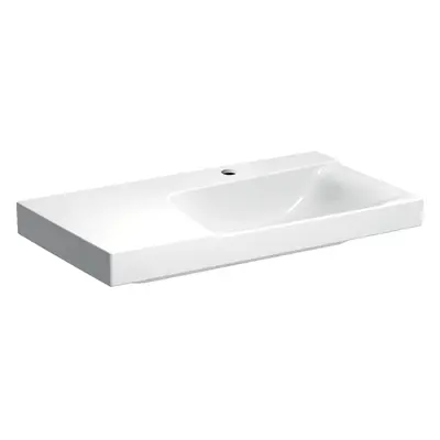 Geberit Xeno 2 - Umyvadlo 900x480 mm, otvor pro baterii, bez přepadu, s odkládací plochou vlevo,