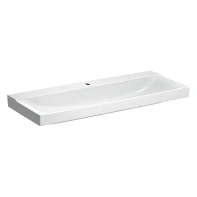 Geberit Xeno 2 - Umyvadlo 1200x480 mm, otvor pro baterii, bez přepadu, s KeraTect, bílá 500.551.