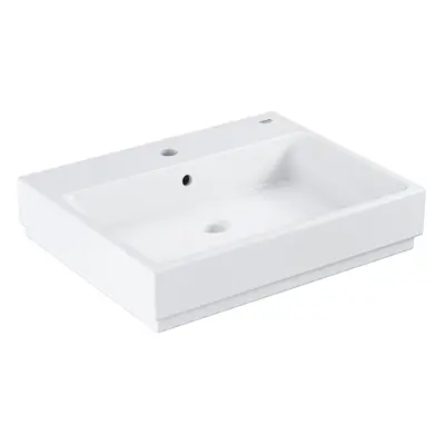 Grohe Cube Ceramic - Umyvadlo s přepadem, 600x490 mm, PureGuard, alpská bílá 3947300H