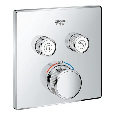 Grohe Grohtherm SmartControl - Termostatická baterie pod omítku se 2 ventily, chrom 29124000