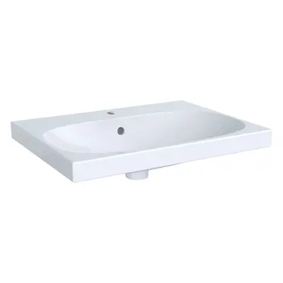 Geberit Acanto - Umyvadlo 650x482 mm, otvor pro baterii, s přepadem, bílá 500.621.01.2