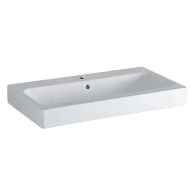 Geberit iCon - Umyvadlo 750x485 mm, otvor pro baterii, s přepadem, bílá 124575000