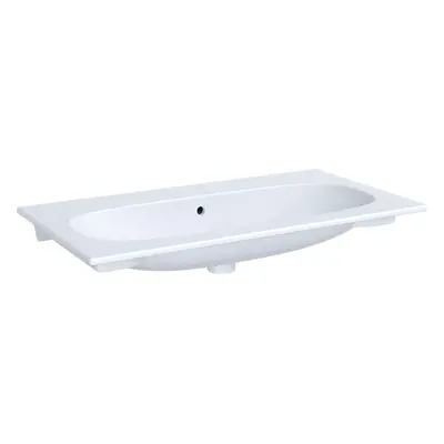 Geberit Acanto - Umyvadlo 900x480 mm, bez otvoru pro baterii, s přepadem, s KeraTect, bílá 500.6