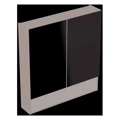 Geberit Selnova Square - Zrcadlová skříňka 850x788x175 mm, 2 dvířka, lávová mat 501.269.00.1