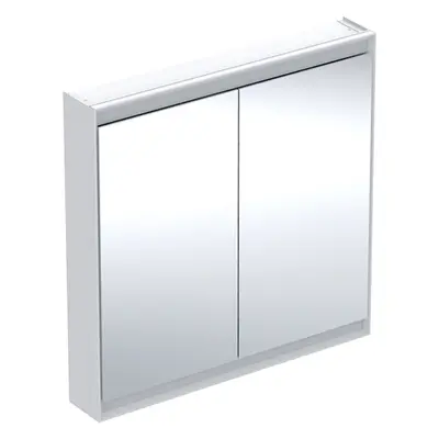 Geberit ONE - Zrcadlová skříňka s LED osvětlením, 900x900x150 mm, 2 dvířka, bílá 505.813.00.2