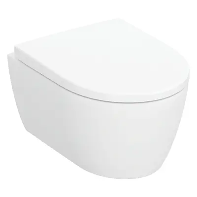 Geberit iCon - Závěsné WC se sedátkem SoftClose, Rimfree, matná bílá 502.381.JT.1