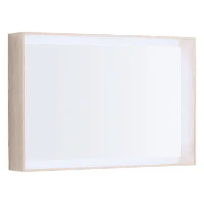 Geberit Citterio - Zrcadlo 884x584 mm s LED osvětlením, béžový dub 500.572.JI.1