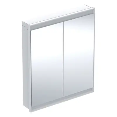 Geberit ONE - Zrcadlová skříňka s LED osvětlením, 750x900x150 mm, 2 dvířka, vestavná, bílá 505.8