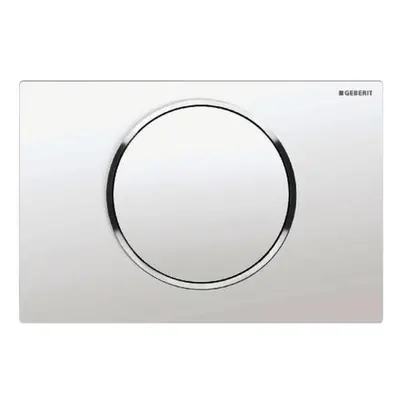 Geberit Sigma10 - Ovládací tlačítko splachování, bílá/chrom 115.758.KJ.5