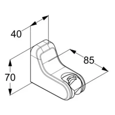 Kludi Freshline - Držák sprchy, chrom 6455205-00