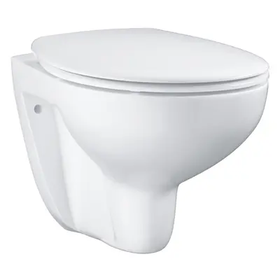 Grohe Bau Ceramic - Závěsné WC se sedátkem SoftClose, rimless, alpská bílá 39351000