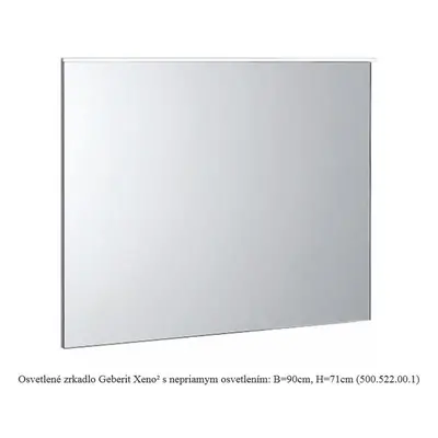 Geberit Xeno 2 - Zrcadlo 900x710 mm s LED osvětlením a vyhříváním 500.522.00.1