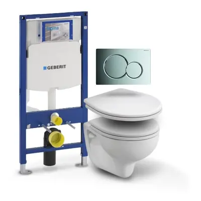 Geberit - Set Duofix (modul, Sigma 01 chrom, Rekord klozet, Rekord sedátko) B2E