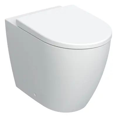 Geberit iCon - Stojící WC se sedátkem SoftClose, vodorovný odpad, Rimfree, bílá 502.383.JT.1