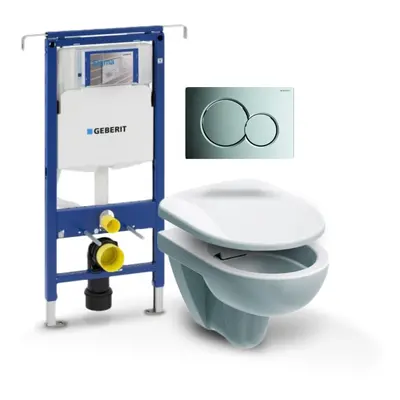 Geberit - Set Duofix speciál (modul, Sigma 01 chrom, Nova Pro klozet + sedátko) C2G