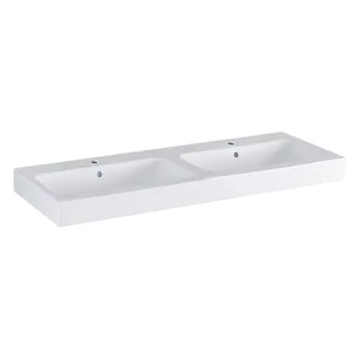 Geberit iCon - Dvojumyvadlo, 1200x485 mm, s KeraTect, bílá 124120600