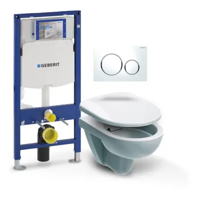 Geberit - Set Duofix (modul, Sigma 20 bílá/chrom, Nova Pro klozet + sedátko) B4G