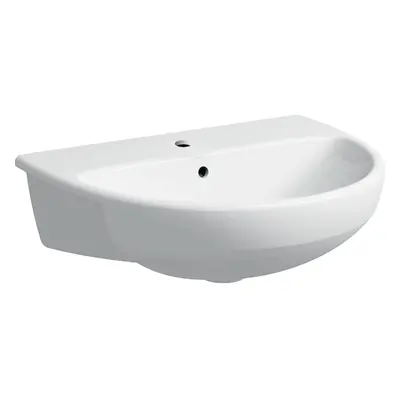 Geberit Selnova - Umyvadlo 550x440 mm, s přepadem, otvor pro baterii, bílá 500.311.01.7