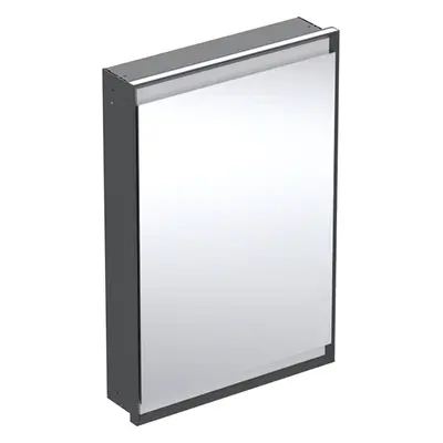 Geberit ONE - Zrcadlová skříňka s LED osvětlením, 600x900x150 mm, panty vpravo, vestavná, matná 