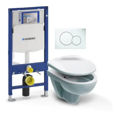 Geberit - Set Duofix (modul, Sigma 01 bílá, Nova Pro klozet + sedátko) B1G