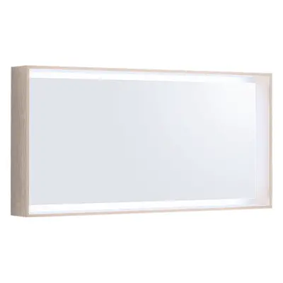 Geberit Citterio - Zrcadlo 1184x584 mm s LED osvětlením, béžový dub 500.570.JI.1