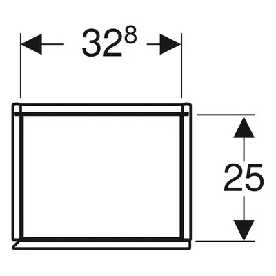 Geberit ONE - Vysoká skříňka 180x36x29 cm, 1 dvířka, panty L/P, lávová 505.083.00.3