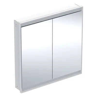 Geberit ONE - Zrcadlová skříňka s LED osvětlením, 900x900x150 mm, 2 dvířka, vestavná, bílá 505.8