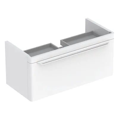 Geberit myDay - Umyvadlová skříňka, 810x410x430 mm, 1 zásuvka s LED osvětlením, lesklá bílá 8241