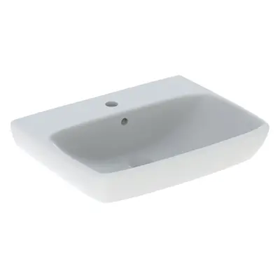 Geberit Selnova Square - Umyvadlo 650x480 mm, s přepadem, otvor pro baterii, bílá 500.299.01.5