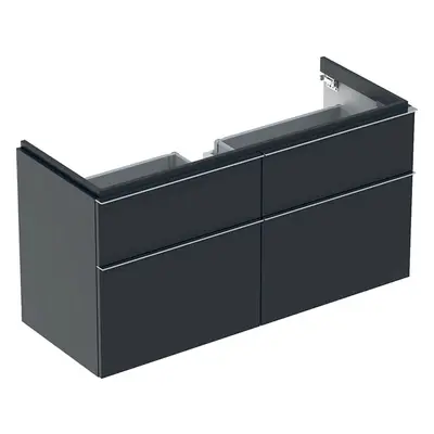 Geberit iCon - Skříňka pod dvojumyvadlo 1200 mm, 4 zásuvky, lávová 841421000