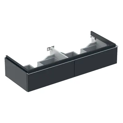 Geberit iCon - Skříňka pod dvojumyvadlo 1200 mm, 2 zásuvky, lávová 841221000