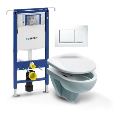 Geberit - Set Duofix speciál (modul, Sigma 30 bílá/chrom, Nova Pro klozet + sedátko) C3G