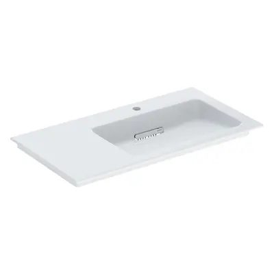 Geberit ONE - Umyvadlo nábytkové 900x480x131 mm, skrytý přepad, s otvorem pro baterii, vodorovný