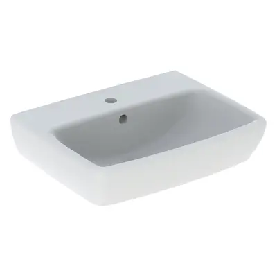 Geberit Selnova Square - Umývátko 450x350 mm, s přepadem, otvor pro baterii, bílá 500.322.01.7