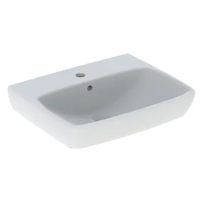 Geberit Selnova Square - Umyvadlo 550x440 mm, s přepadem, otvor pro baterii, bílá 500.290.01.7