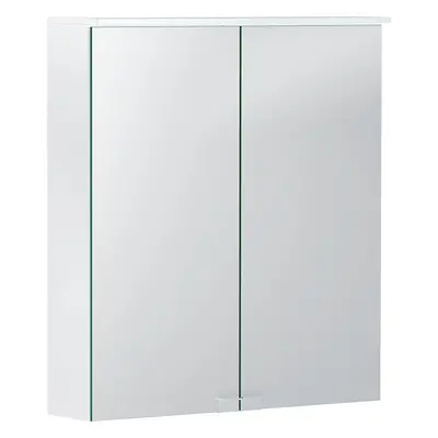 Geberit Option - Zrcadlová skříňka s osvětlením, 600x675x180 mm, bílá 500.273.00.1