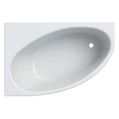 Geberit Selnova - Vana rohová 1500x1000x466 mm, levá, bílá 554.272.01.1