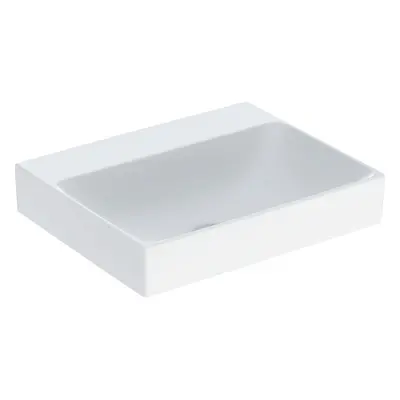 Geberit ONE - Umyvadlo na desku 500x400x140 mm, bez přepadu, bez otvoru pro baterii, KeraTect, b