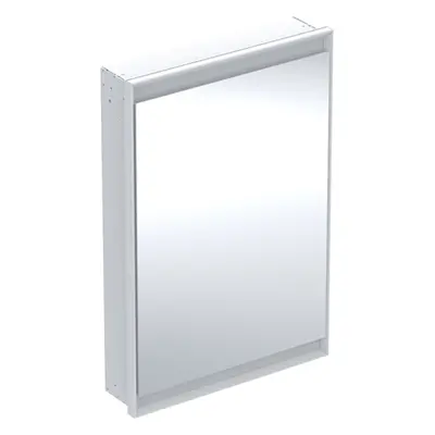 Geberit ONE - Zrcadlová skříňka s LED osvětlením, 600x900x150 mm, panty vlevo, vestavná, bílá 50