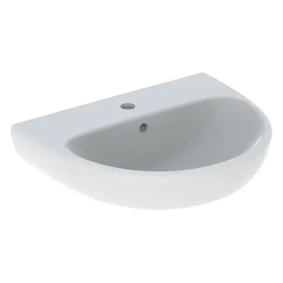 Geberit Selnova - Umyvadlo 550x440 mm, s přepadem, otvor pro baterii, bílá 500.315.01.7