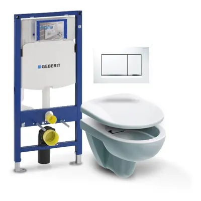 Geberit - Set Duofix (modul, Sigma 30 bílá/chrom, Nova Pro klozet + sedátko) B3G