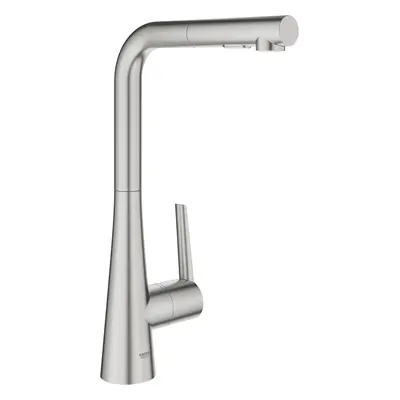 Grohe Zedra - Dřezová baterie s výsuvnou sprškou, supersteel 32553DC2