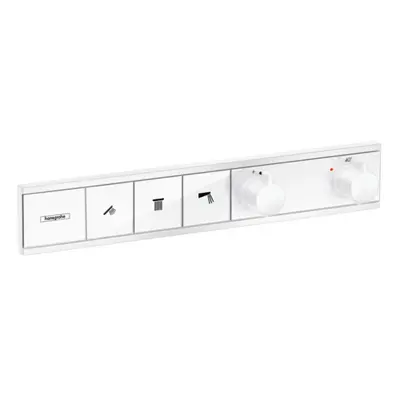 Hansgrohe RainSelect - Baterie pod omítku pro 3 spotřebiče, matná bílá 15381700