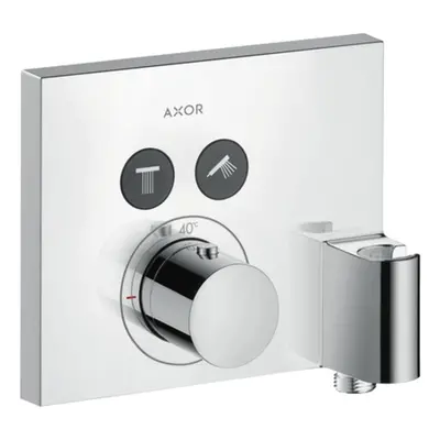 Axor ShowerSelect - Termostat s podomítkovou instalací, hranatá verze, pro 2 spotřebiče, s přípo