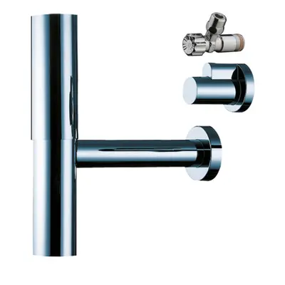 Hansgrohe Sifony - Designový sifon Flowstar s rohovými ventily, chrom 52120000