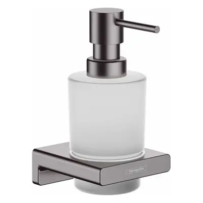 Hansgrohe AddStoris - Dávkovač mýdla s držákem, matné sklo/kartáčovaný černý chrom 41745340