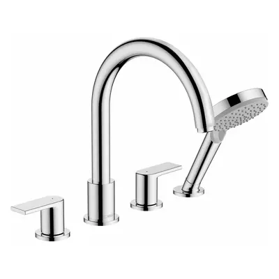 Hansgrohe Vernis Shape - Baterie na okraj vany, 4-otvorová instalace, chrom 71459000