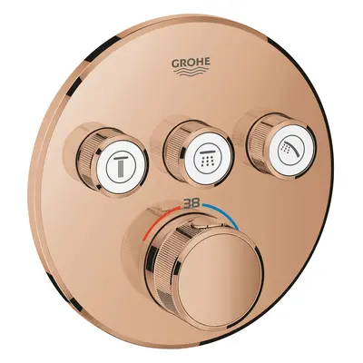 Grohe Grohtherm SmartControl - Termostatická sprchová podomítková baterie, 3 ventily, Warm Sunse