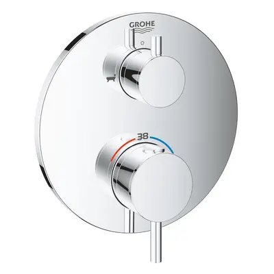 Grohe Atrio - Termostatická baterie pod omítku pro 2 spotřebiče, chrom 24138003